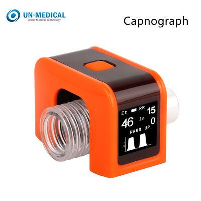 Monitor de marea del CO2 del monitor EtCO2 de Capnography EtCO2 del extremo médico portátil del sensor