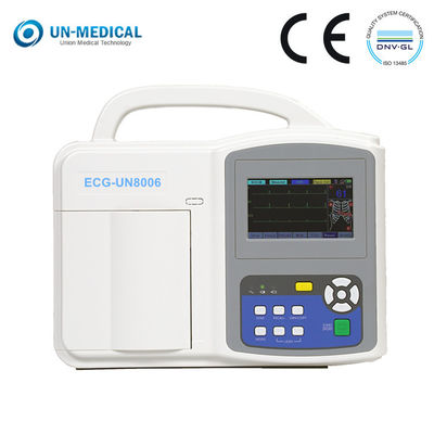 Máquina médica del ECG de la máquina de Digitaces ECG del canal de la pantalla táctil 6 del CE ISO