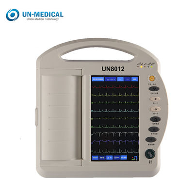 4,3 hospital Li Battery Powered recargable del monitor de la ventaja ECG de la pulgada 12